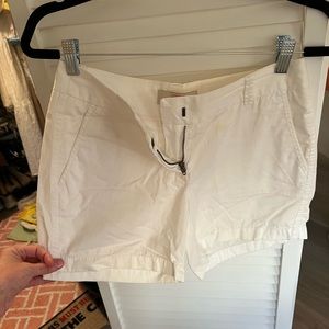 J. Crew Chino Short Size 0 white solid 13in, 5in inseam